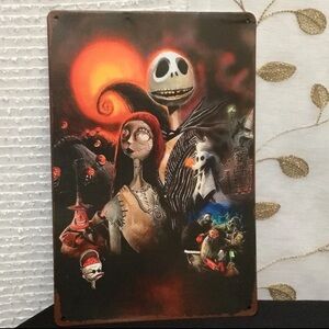 New without tag Nightmare Before Christmas Metal Sign